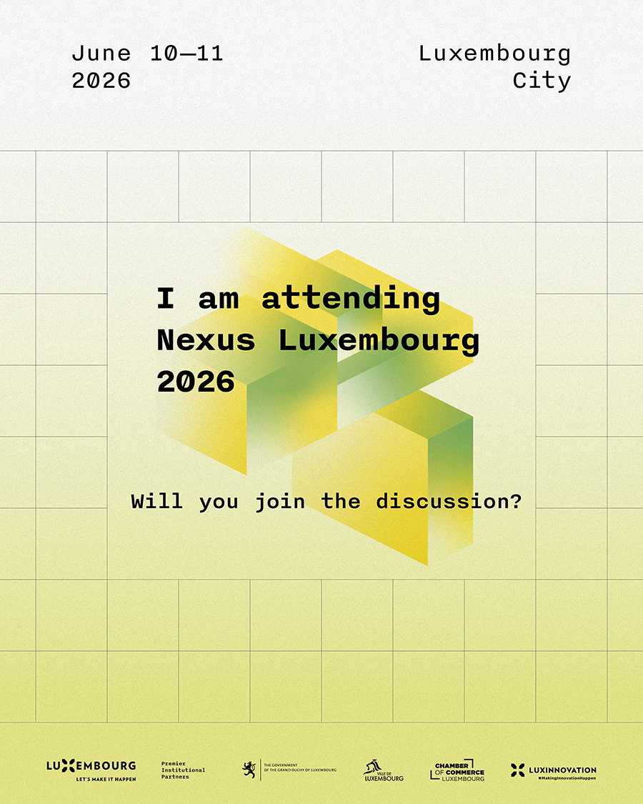 Ready-to-share &lsquo;I am attending Nexus Luxembourg 2026&rsquo; announcement banner