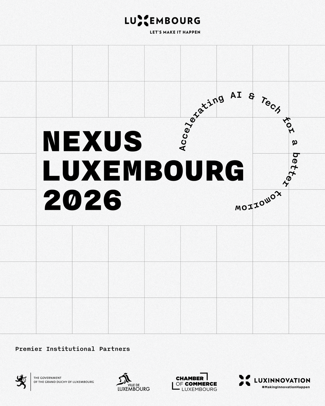 Nexus Luxembourg 2026 main event banner, variant 3